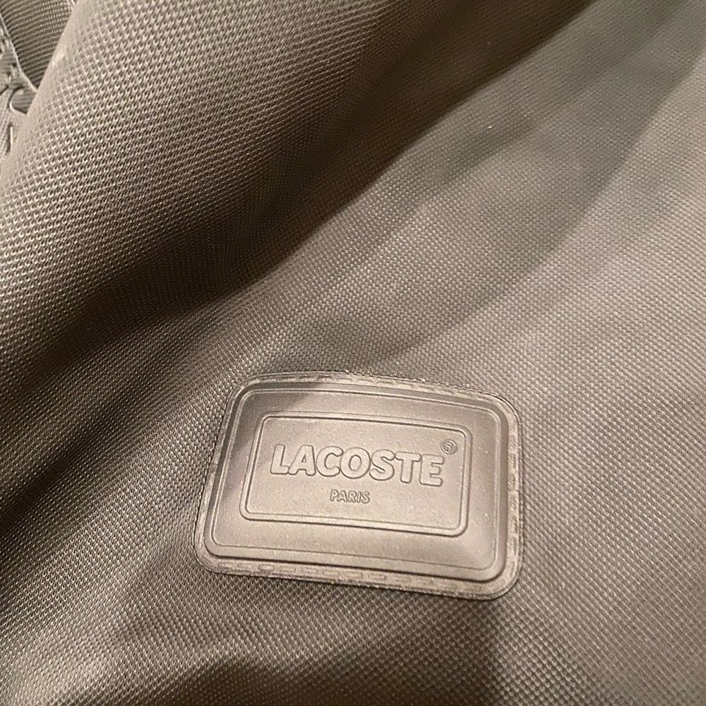 Extra Large Vintage 1990s Lacoste Travel Weekender Luggage Backpack- Black - Picture 11 of 13